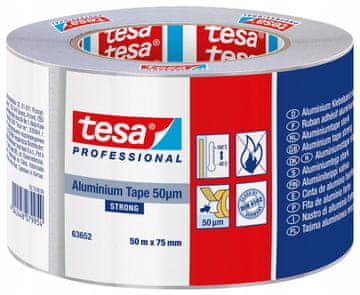 Tesa TESA samoljepiva aluminijska popravna traka za kablove, široka 50 m x 75 mm