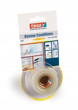 Tesa Tesa samovulkanizirajuća silikonska traka za izolaciju, prozirna, 3m x 25mm