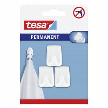 Tesa TESA kuke za vješanje samoljepljive plastične pravokutne male bijele 3 kom