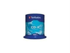 CD VERBATIM CD-R 700MB 52x, 100 komada, površina za ispis