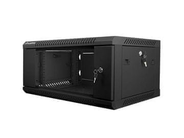 Lanberg Ormarić instalacijski rack viseći 19" 4u 600x450 crni lanberg (flat pack)