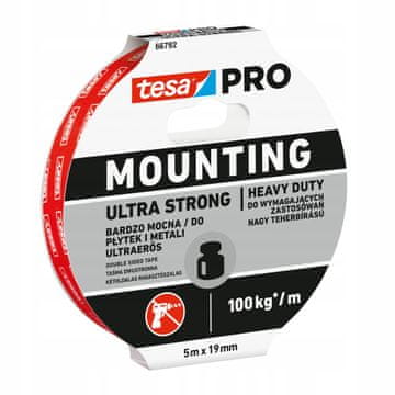 Tesa TESA pjenasta dvostrana montažna samoljepljiva traka PE, jaka, 5m x 19mm