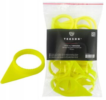 Tekson Indikator labave matice 33 mm žuti fosfor checkpoint komplet 20 komada