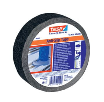 Tesa Tesa samoljepljiva protuklizna traka za stepenice, crna, 15 m x 50 mm
