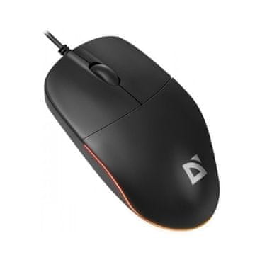 Defender Žičani miš Defender AZORA MB-241 OPTICAL 1200dpi 3P crni, kabel 1.8 m