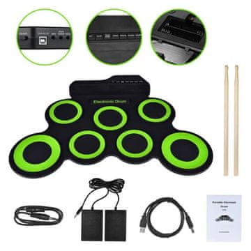 slomart SUPRIMO ROLL UP DRUM PAD prijenosna elektronska bubnjarska podloga