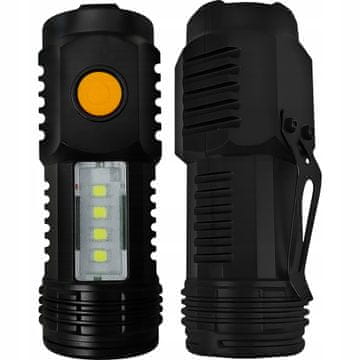 Vergionic Džepna COB LED USB-C latarka VERGIONIC, 5 načina rada, 150 lm