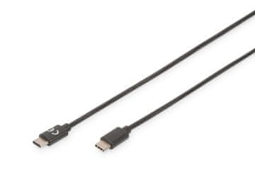 Digitus Kabel USB 2.0 digitus highspeed tip usb c/usb c m/m crni 1,0m