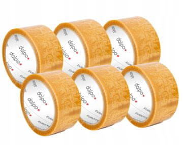 Traka za pakiranje DALPO Transparent Strong 48/60y - 6 kom.