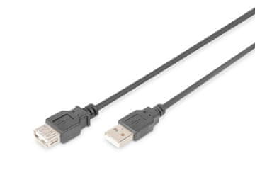 Digitus AK-300202-030-S USB 2.0 produžni kabel 3 m crni