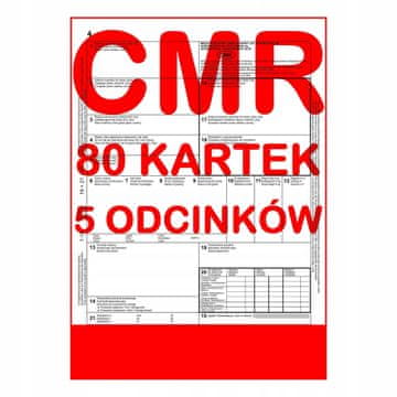 CMR teretnica 80 listova - 5 primjeraka - 16 kompleta