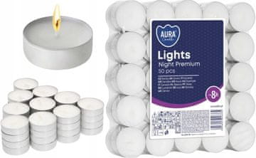 AURA Aura svijeće Lights Night Premium 8h 50 kom. pf30-50s