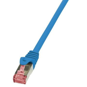 LogiLink CQ2016S CAT.6 S/FTP prespojni kabel 0,25 m, plavi