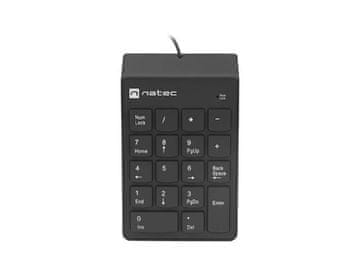Natec Natec Goby 2 numerička usb tipkovnica, 18 tipki, crna