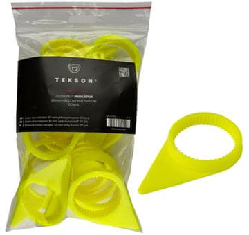 Tekson Indikator labave matice 32mm žuti fosforni, 20 kom.