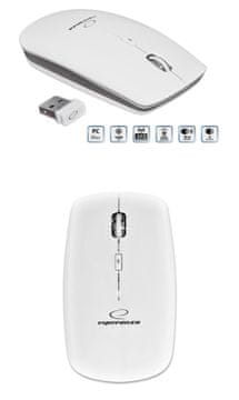 Esperanza Bežična optička miš Esperanza Saturn EM120W, bijela