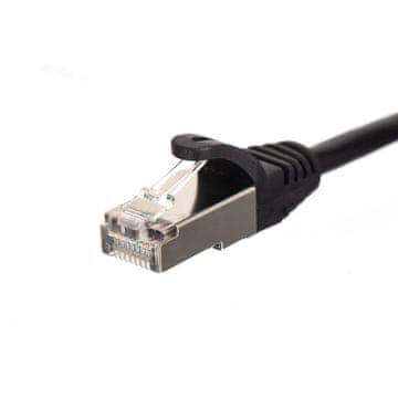 Patchcord rj45, kat. 6 ftp f/utp, 5m, netrack, crni