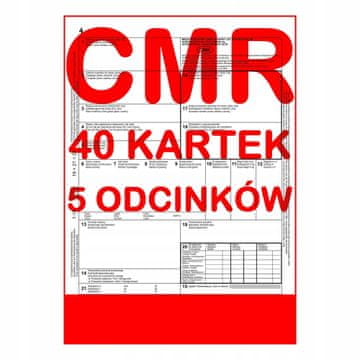 CMR teretnica 40 listova - 5 dijelova - 8 kompleta