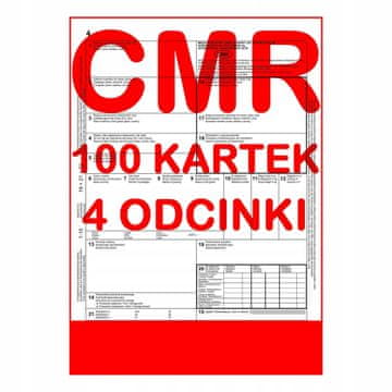 CMR teretnica, 100 listova, 4 dijela, 25 kompleta
