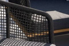 Venture Design AB Set za sjedenje, Andorra, Stol 27x90x60 cm Stolica 79,5x70x74 cm Sofa 79,5x70x148 cm, Crna