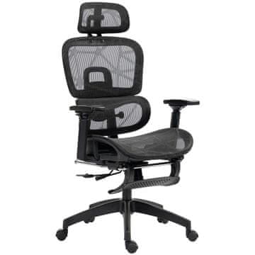 Homestar Uredska stolica, ergonomska stolica za radni stol, 66x64x114 cm, crna