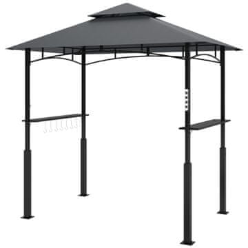 Homestar Paviljon za roštilj 243x148x248 cm Sivi