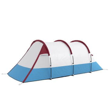 Homestar Šator za kampiranje tunelski šator za 3 osobe 420x200x150 cm crveni