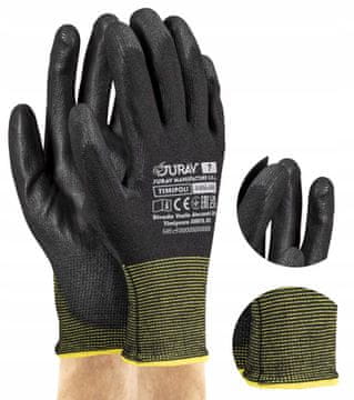 Rukavice radne crne j-timipoli_bb7-s - 1 par