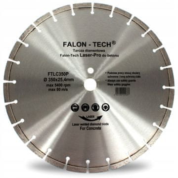 FALON-TECH Tarca dijamantna za beton 350 x 25.4 Laser-PRO
