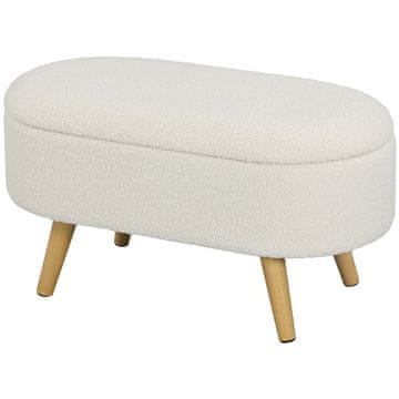 Homestar Klupa za pohranu 82x41x45 cm Bijela