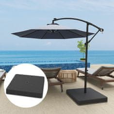 Homestar Set ploča za utege baze suncobrana 89x89x10,5 cm Crna