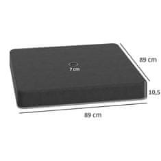 Homestar Set ploča za utege baze suncobrana 89x89x10,5 cm Crna