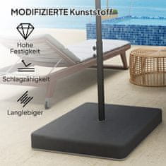 Homestar Set ploča za utege baze suncobrana 89x89x10,5 cm Crna