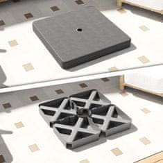 Homestar Set ploča za utege baze suncobrana 89x89x10,5 cm Crna