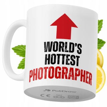 Šalica za fotografa, smiješna i humoristična keramička šalica za kavu i čaj sa smiješnim grafičkim natpisom, za rođendane i imendane, premium šalica za posebne prigode, za dom i ured, bijela, 330 ml