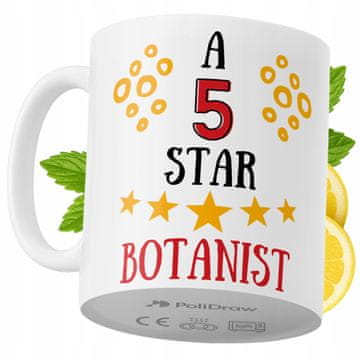 Šalica za botaničara, smiješni humoristični krug za kavu i čaj sa smiješnim natpisom, dar za rođendane, imendane i blagdane, premium šalica za posebne prigode za dom, ured i posao, bijela, 330 ml