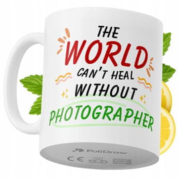 Šalica za fotografa, smiješna šalica za kavu i čaj s duhovitim dizajnom, za rođendane, imendane i praznike, premium šalica za posebne prigode, za dom, ured i posao, bijela, 330 ml