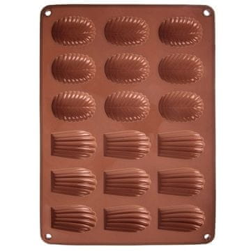 Northix Silikonski kalup za pečenje Madeleine i praline, 34x25 cm