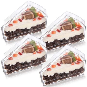 Northix Čaše za desert s poklopcima, 160 ml, set od 4