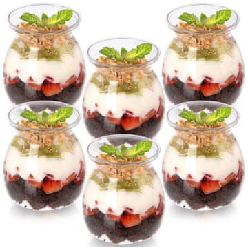 Northix Čaše za desert 160 ml, set od 6 – Višekratne i svestrane