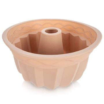 Northix Silikonski kalup za tortu Bundt, bež, 23,5 cm