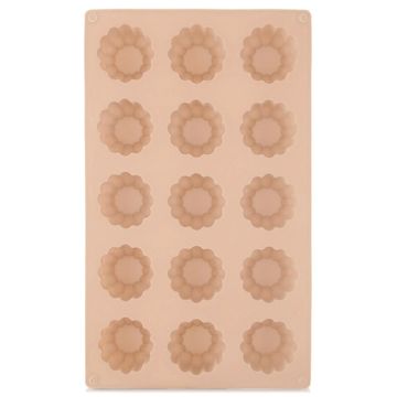 Northix Silikonski kalup za kolačiće u obliku cvijeta, bež, 28x17x2,5 cm
