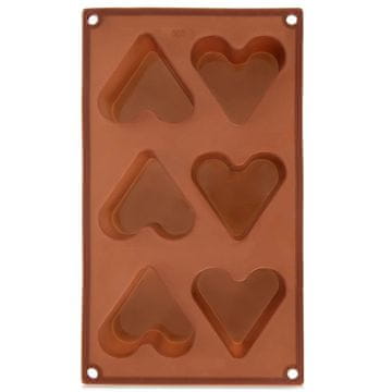 Northix Silikonski kalup za kolačiće u obliku srca – 29x17,5x3,8 cm