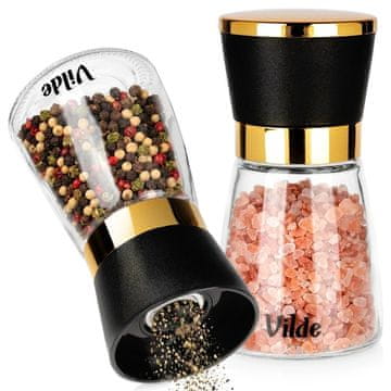 Northix Set staklenih mlinova za sol i papar, 13,5 cm, 2 komada