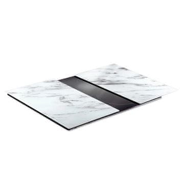 Northix Staklene daske za rezanje – Bijeli mramor, 60x52 cm, Set od 2