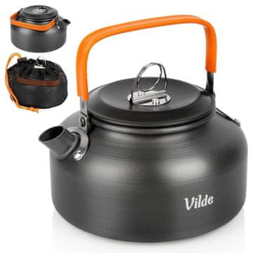 Northix Kuhalo za vodu za kampiranje, aluminijsko, 700 ml, sklopiva ručka