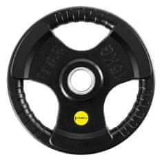 Northix Olimpijski gumeni uteg s tri hvatišta od 15 kg