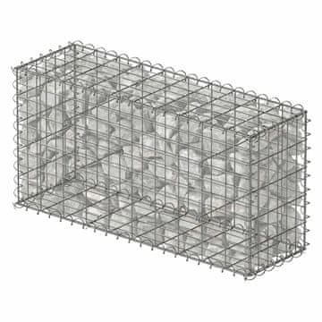 Northix Gabionska košara od pocinčanog čelika 100x50x30 cm