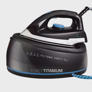 Northix Just Perfecto Force Titanium parno glačalo s parnom stanicom - generator pare od 2400 W s 2 bara