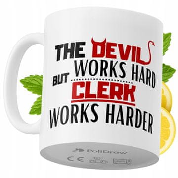 Šalica za humor za službenika, smiješna šalica za kavu i čaj s urnebesnim tekstom, dar za rođendan, imendan i blagdane, premium šalica za dom i ured, bijela, 330 ml